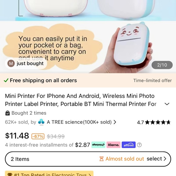 Pocket mini printer - Picture 4 of 5